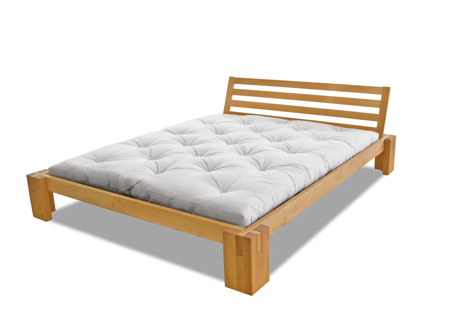 Minimalistyczne łóżko drewniane BASIC – piękne w swej prostocie
