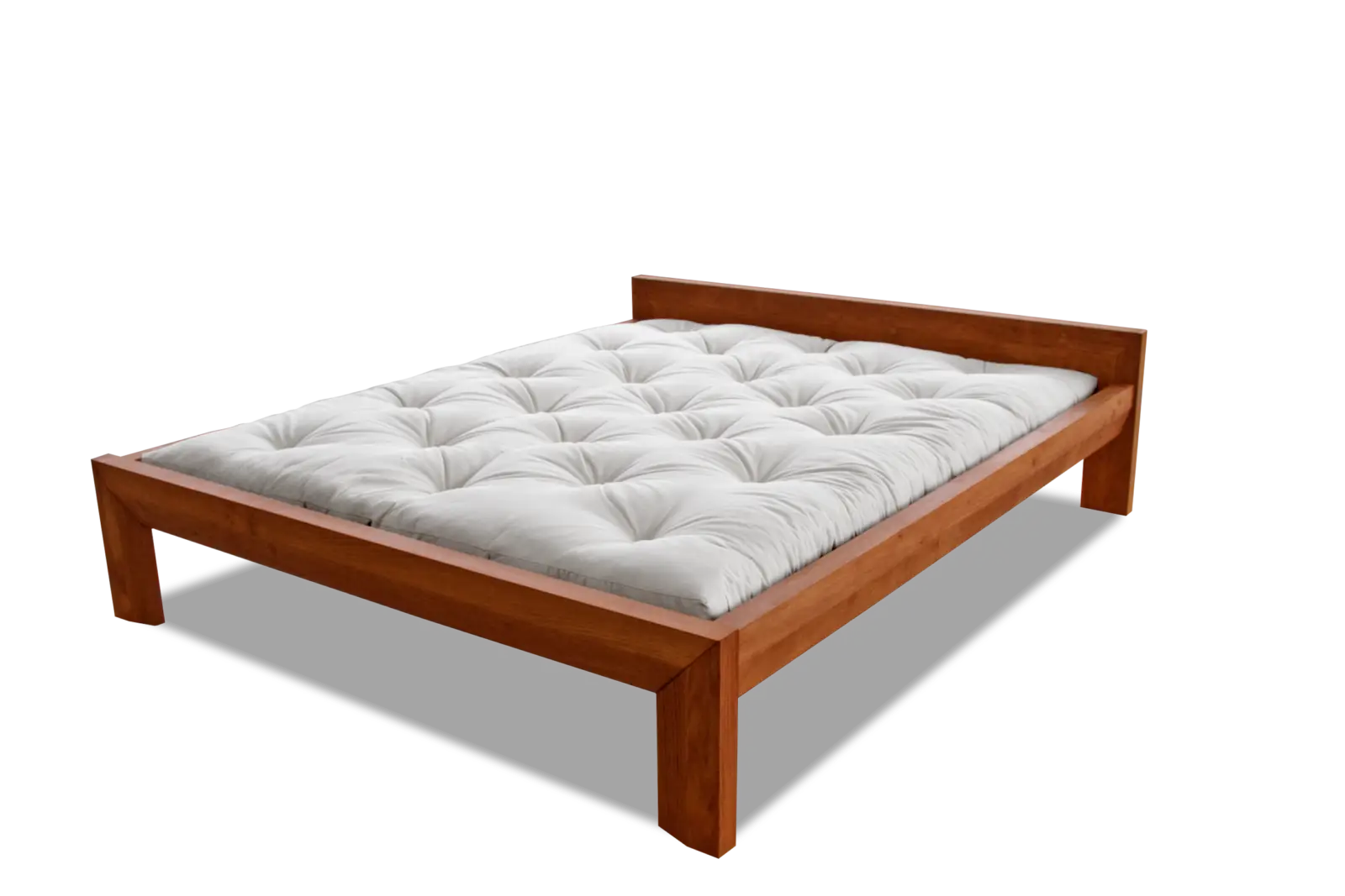 VICENZA - minimalistyczne łóżko z litego drewna - obrazek 3